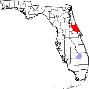 History Map of Volusia County Florida